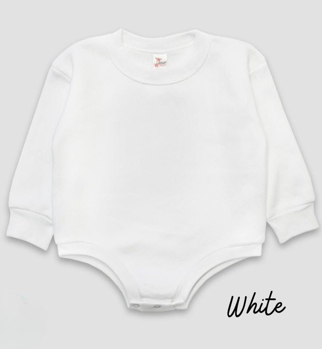 Patch Oversized Fleece Baby Romper