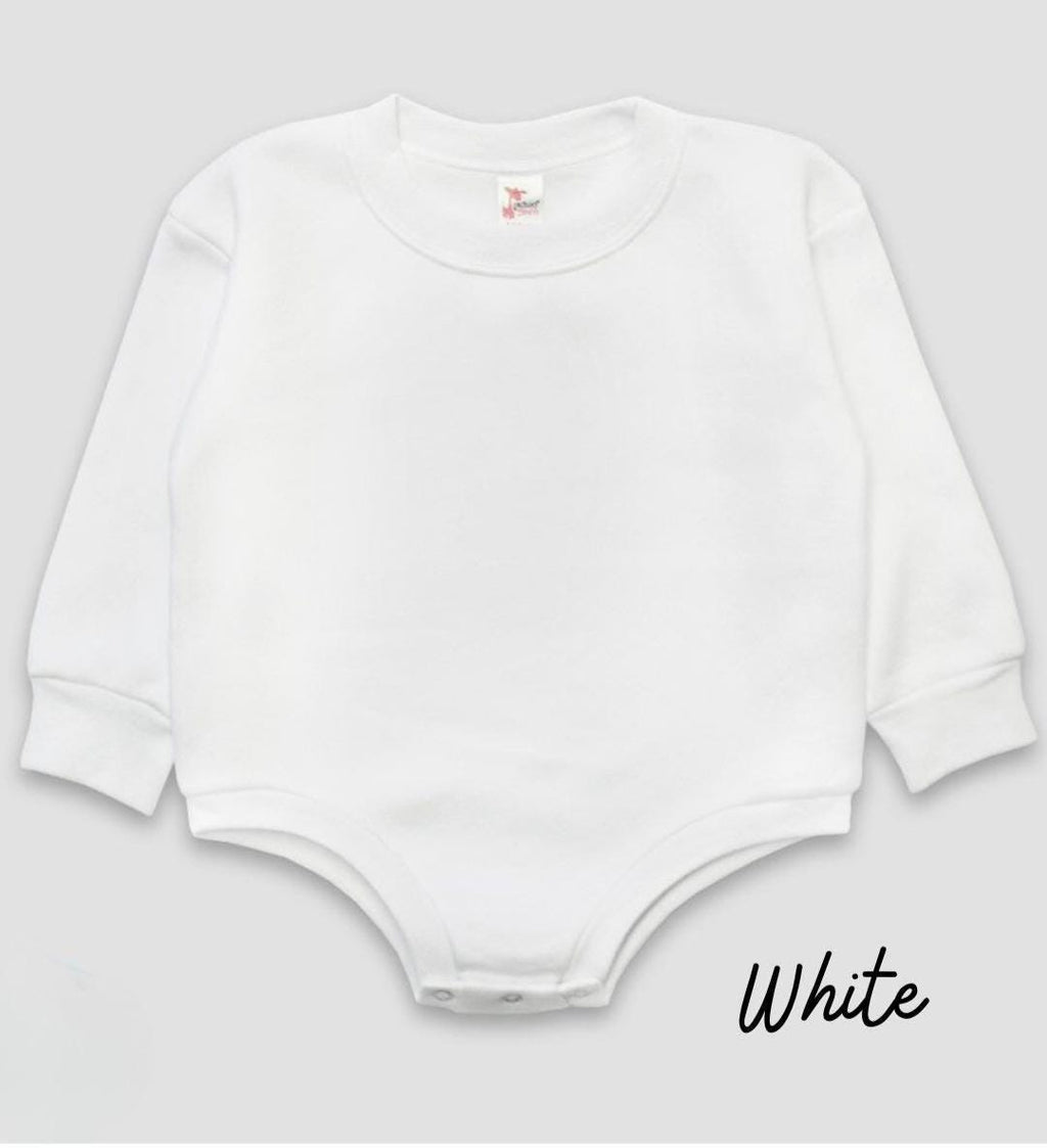 Game Day Oversized Fleece Baby Romper